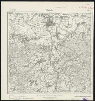 Meßtischblatt 2085 : Rinteln, 1932 : Rinteln. - Hrsg. 1898/1912, bericht. 1911, einz. Nachtr. 1932. - 1:25000. - [Berlin]: Reichsamt für Landesaufnahme, 1932. - 1 Kt.