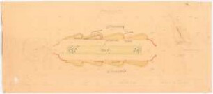 Ausstellungsgarten Jubiläums-Gartenbau-Ausstellung 1926, Dresden: Lageplan Staudengarten 1:200