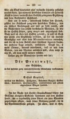 Die Brautwahl