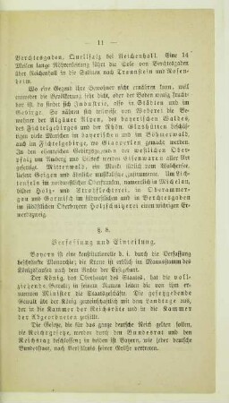 8. Verfassung und Einteilung