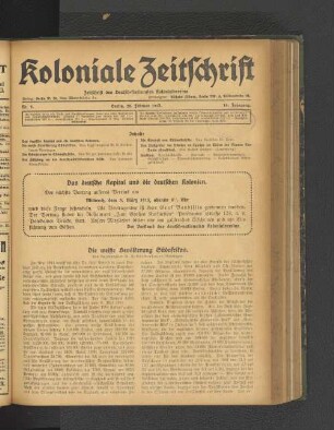 Nr. 9. Berlin, 28. Februar 1913. 14. Jahrgang.