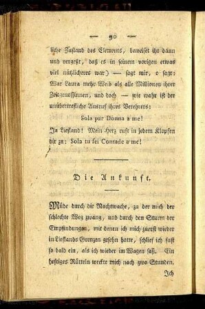 Die Ankunft.