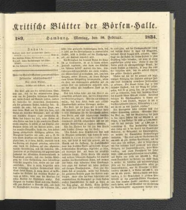 189. 10. Februar 1834