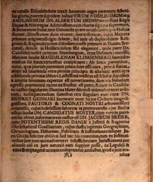 Programma quo ... ad disputationem inauguralem ... Alberti Heinsii ... de foro legati delinquentis invitat