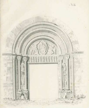 Nro. 10: [Portal der Klosterkirche von Petershausen]
