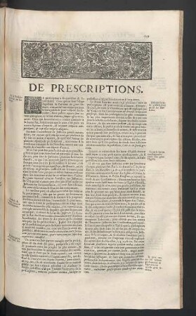 De prescriptions.