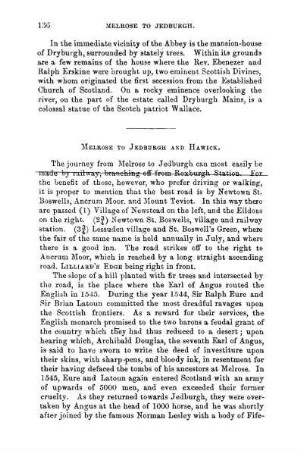 Melrose to Jedburgh, and Hawick