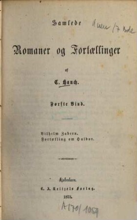 Samlede romaner og fortaellinger, 1