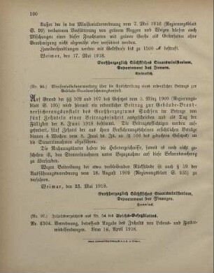 Nr. 97: Inhaltsverzeichnis aus Nr. 54 des Reichs-Gesetzblattes