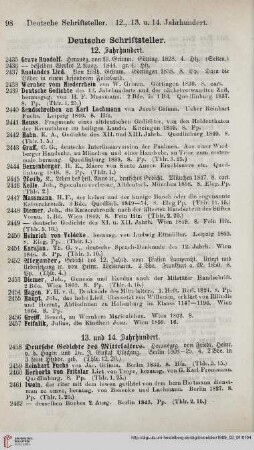 Deutsche Schriftsteller (Nr. 2435 - 3311)
