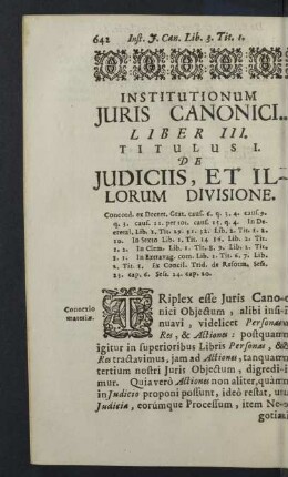 Institutionum Juris Canonici. Liber III.