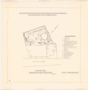 Garten von Langen, Köln: Lageplan 1:250