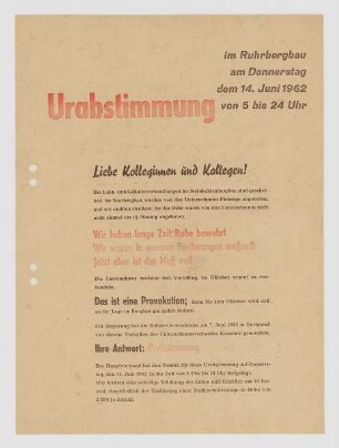 "Urabstimmung"