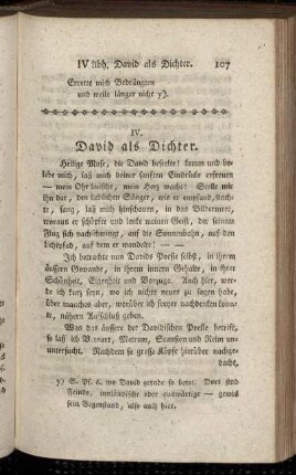 IV. David als Dichter.