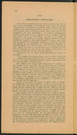 XVII Sensacional revelación