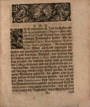 Der Rechte D. Jo. Sam. Strykius eröffnet über des seel. Herrn v. Seckendorffs Christen-Staat der studierenden Jugend zu Halle ein neues Colligium