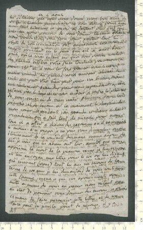 Brief von Marie-Anne Chamisso  an Adelbert von Chamisso