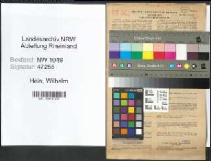 Entnazifizierung Wilhelm Hein , geb. 14.05.1919 (Landwirt)