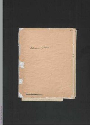 Aus meinen Tagebüchern, VI 1846 und 1847