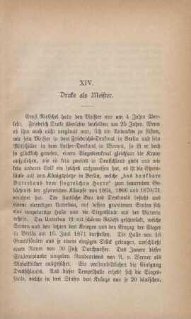 XIV. Drake als Meister