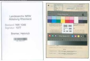 Entnazifizierung Heinrich Bremer , geb. 22.01.1905 (Amtsangestellter)