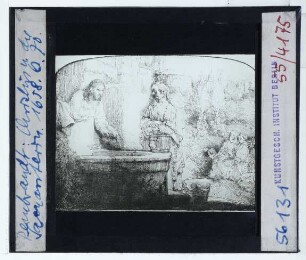 Rembrandt, Christus und die Samariterin (Druck B070) (Expl. Washington NG 1941.3.14)