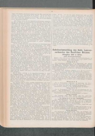 Jubelversammlung des Kath. Lehrerverbandes des Deutschen Reiches : Pfingsten 1914 in Essen. ; Zweite Vertreterversammlung ; 3. Vertreter-Versammlung
