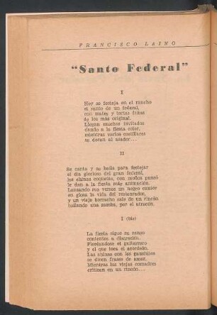 "Santo federal"