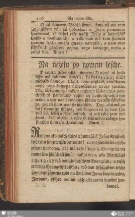 Na ṅeżelu po nowem lėsche