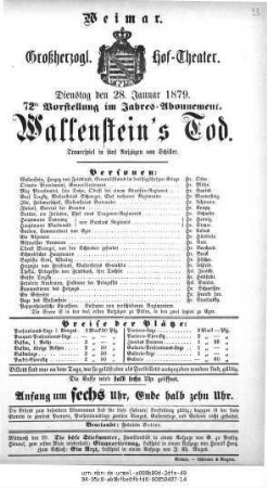 Wallenstein's Tod