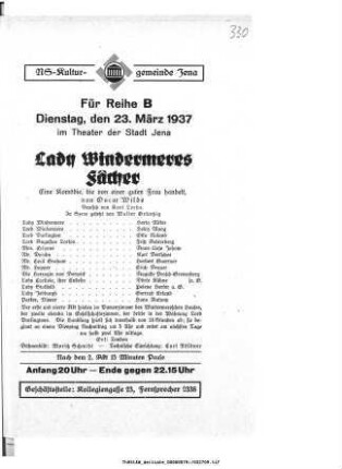 Lady Windermeres Fächer