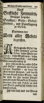 Alltägige Seufftzer und Gebete.