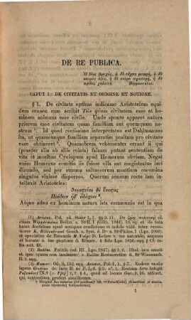 De iurisdictione et imperio : Liber prior: de re publica. De notione civitatis historice consideratae disquisitio philosophica