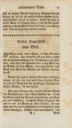 Erstes Hauptstück von Gott
