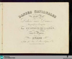 Danses nationales de chaque pays : ornées de vignettes