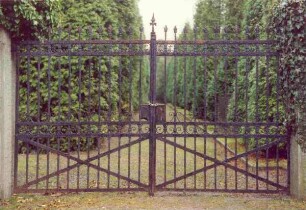 Jüdischer Friedhof, Gartentor. Detmold. Spitzenkamptwete