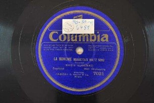 la boheme : Mussetta's waltz song / (Puccini)