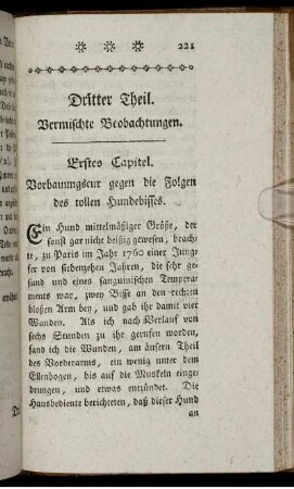 Dritter Theil. Vermischte Beobachtungen.