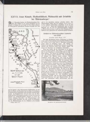 XXVII. Letzte Kämpfe, Waffenstillstand, Rückmarsch und Heimkehr der Württemberger