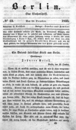 No. 43, 24. October 1835