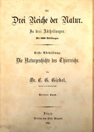 Die Naturgeschichte des Thierreichs, 3. Amphibien und Fische