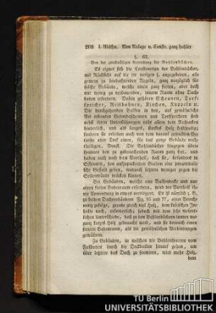§ 62 Von der zweckmäßigen Anwendung der Bohlendächer