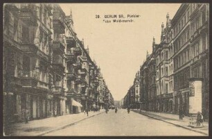 Ansichtskarte Pücklerstraße, Ecke Waldemarstraße