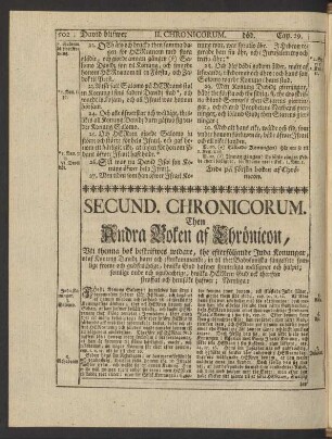Secund. Chronicorum. Then Andra Boken af Chrönicon, ...