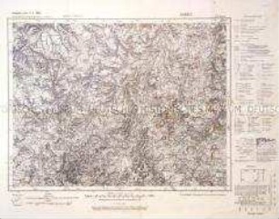 Topographische Karte des Gebietes um Kusel