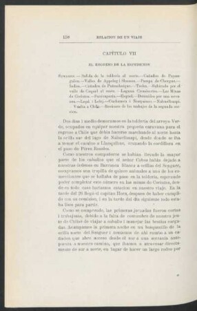 Capítulo VII. El regreso de la espedicion