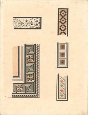 Loeffelholz von Colberg, Hans Carl; Studienzeichnungen - Ornamente (Details)