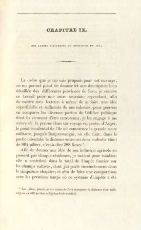 Chapitre IX. Des autres résidences ou provinces de Java