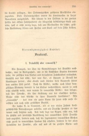 Vierundzwanzigstes Kapitel. Baukunst
