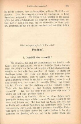 Vierundzwanzigstes Kapitel. Baukunst